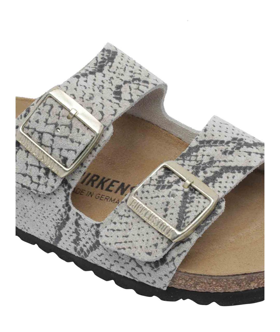 BIRKENSTOCK Мульти замшевые сандалии, фото 4