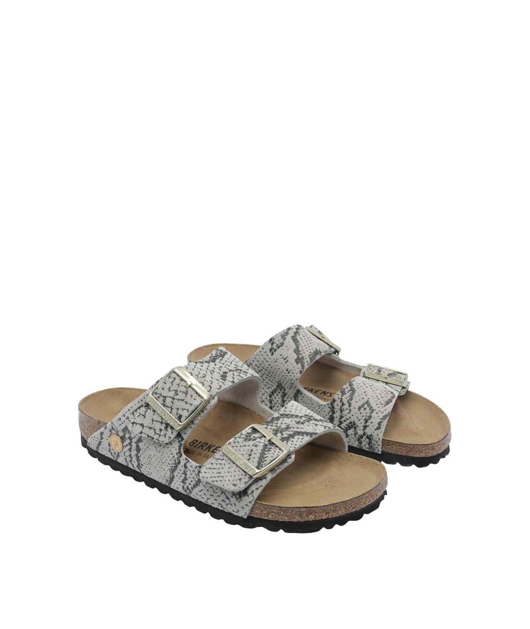 BIRKENSTOCK Мульти замшевые сандалии, фото 2