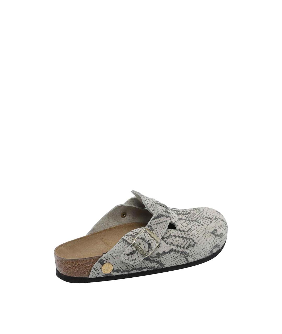 BIRKENSTOCK Серые замшевые мюли, фото 3