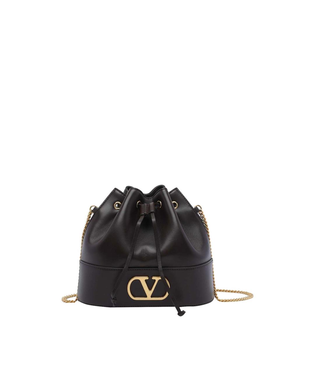 VALENTINO Коричневая кожаная сумка через плечо, фото 1