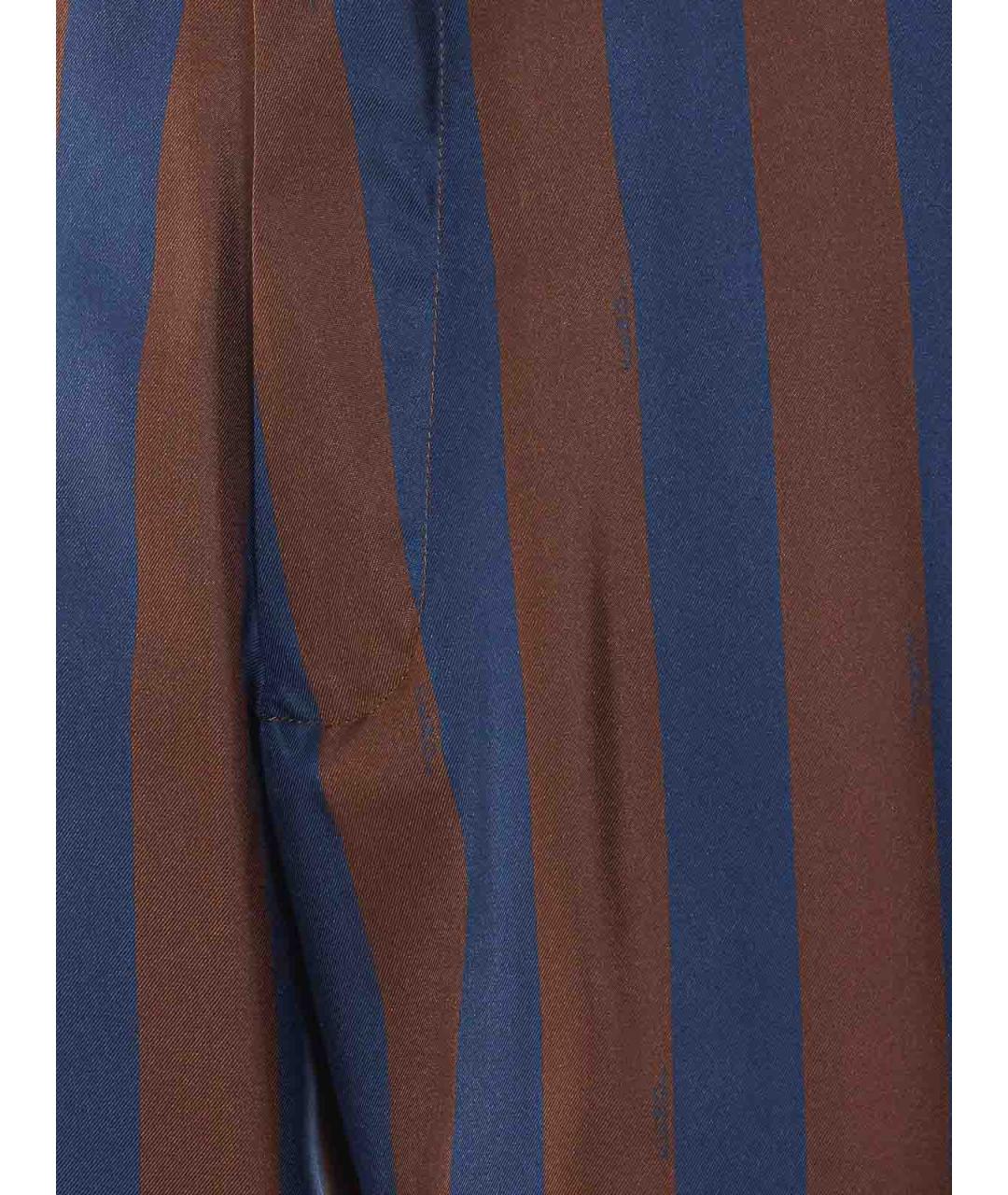FENDI Синие шелковые шорты, фото 3