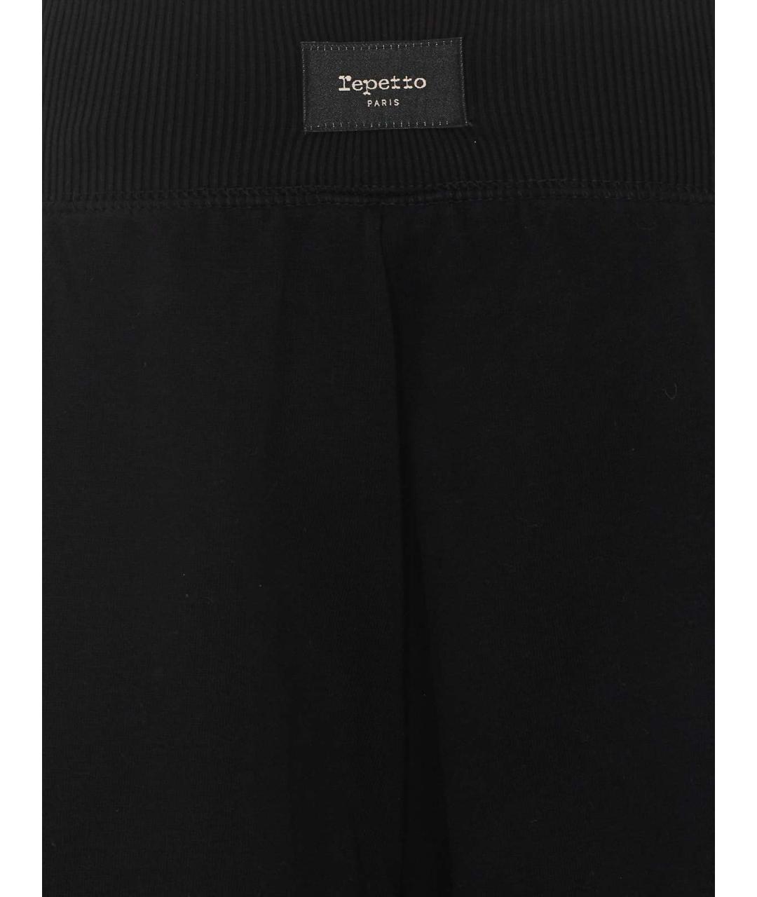 REPETTO Черные полиэстеровые спортивные брюки и шорты, фото 3