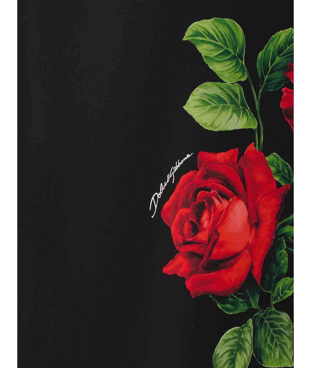 DOLCE&GABBANA Мульти шелковая юбка миди, фото 3