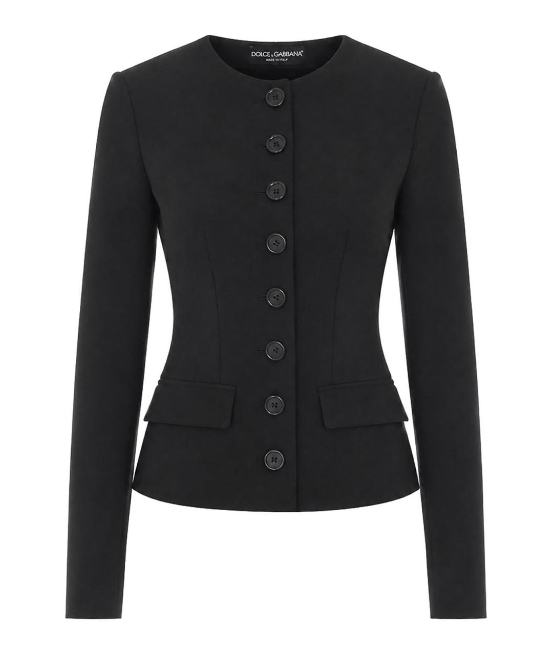 DOLCE&GABBANA Черный шерстяной кардиган, фото 1