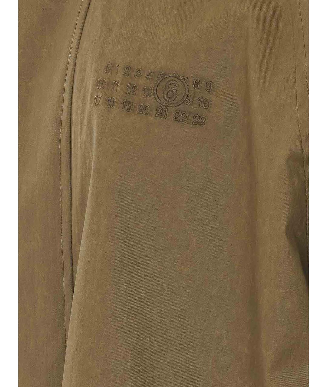 MM6 MAISON MARGIELA Зеленая хлопковая куртка, фото 3