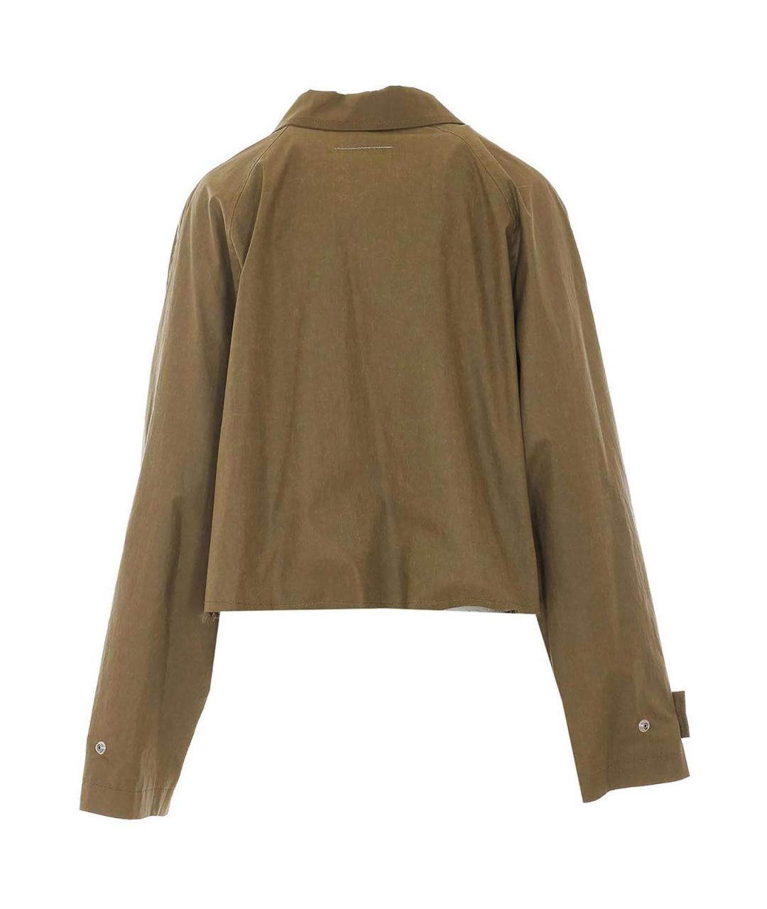 MM6 MAISON MARGIELA Зеленая хлопковая куртка, фото 2