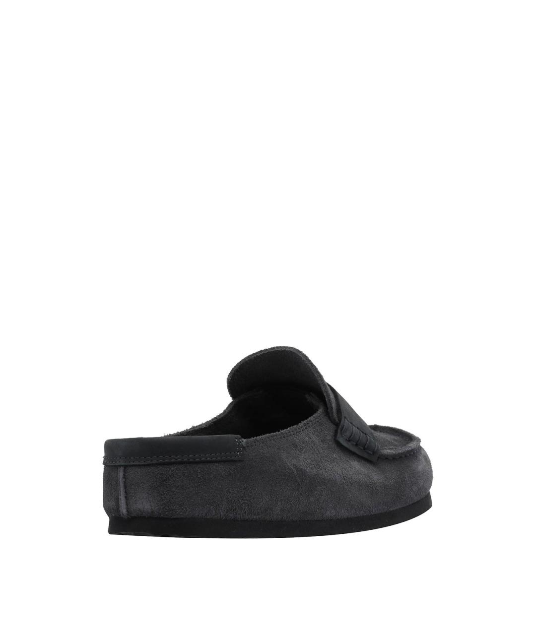 BIRKENSTOCK Серые замшевые мюли, фото 3