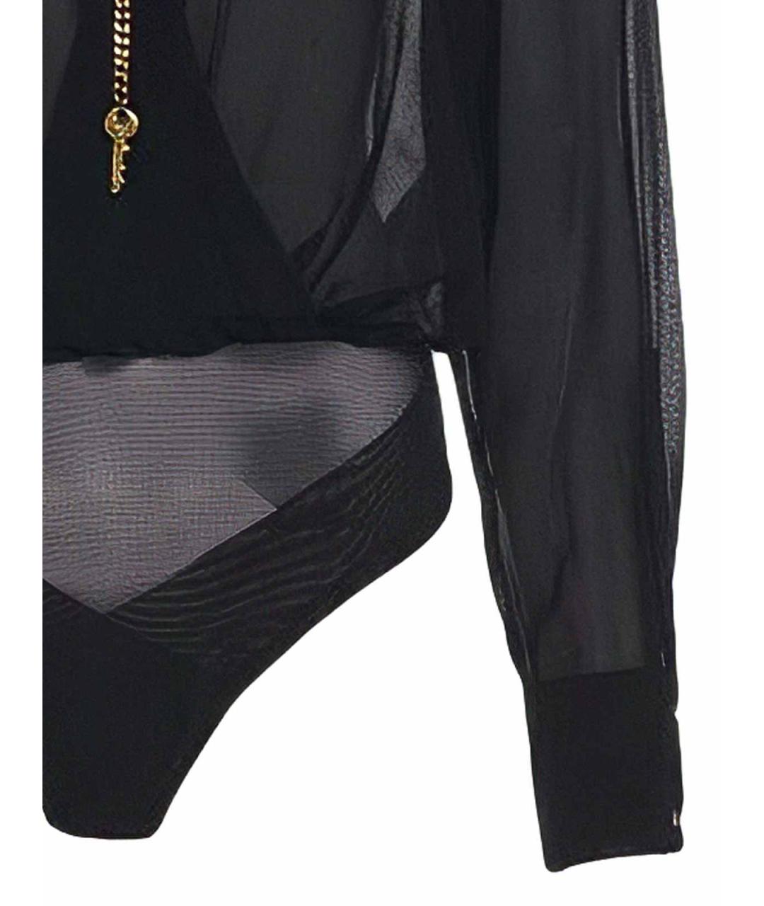 ELISABETTA FRANCHI Черное вискозное боди, фото 4