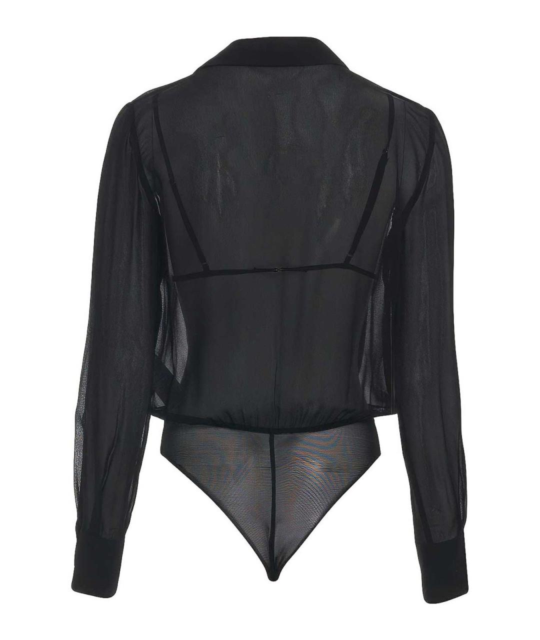 ELISABETTA FRANCHI Черное вискозное боди, фото 2