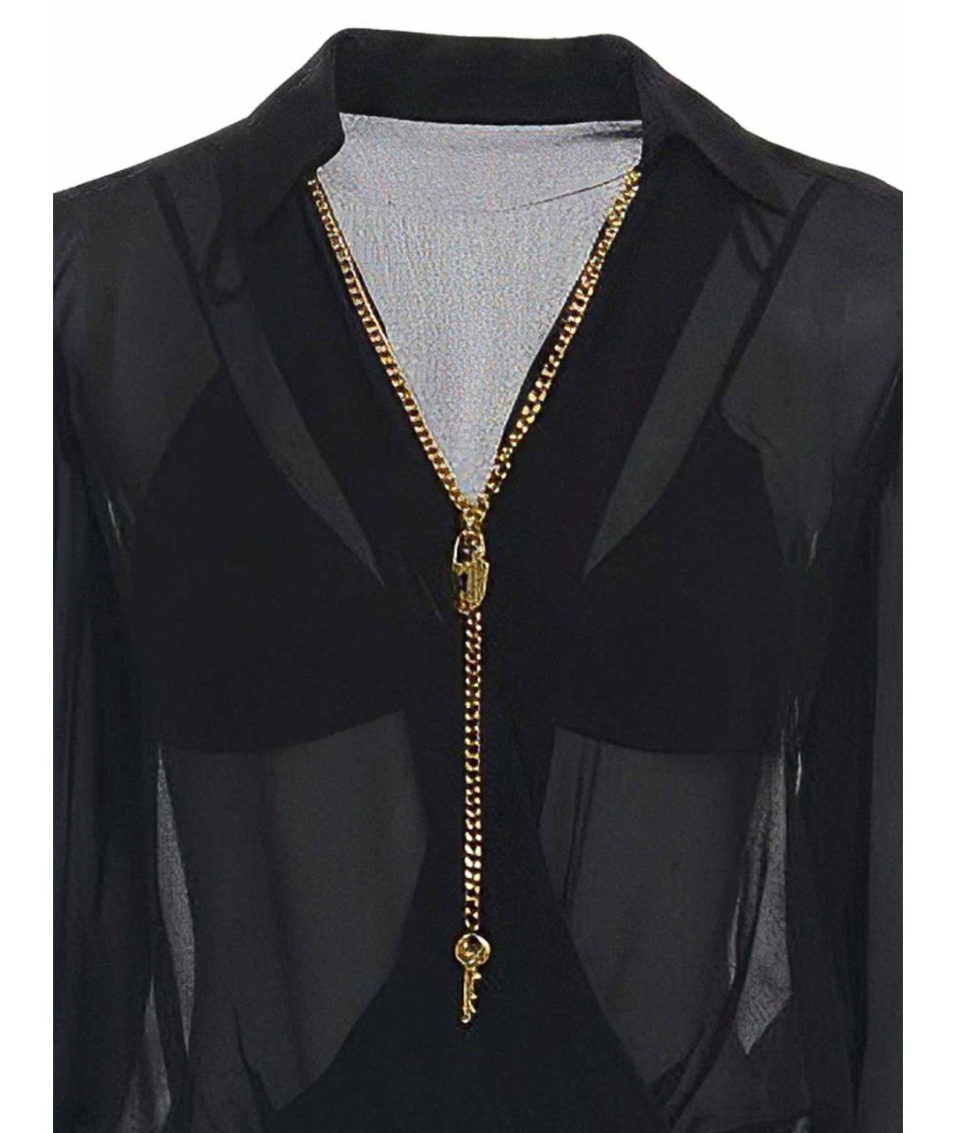 ELISABETTA FRANCHI Черное вискозное боди, фото 3