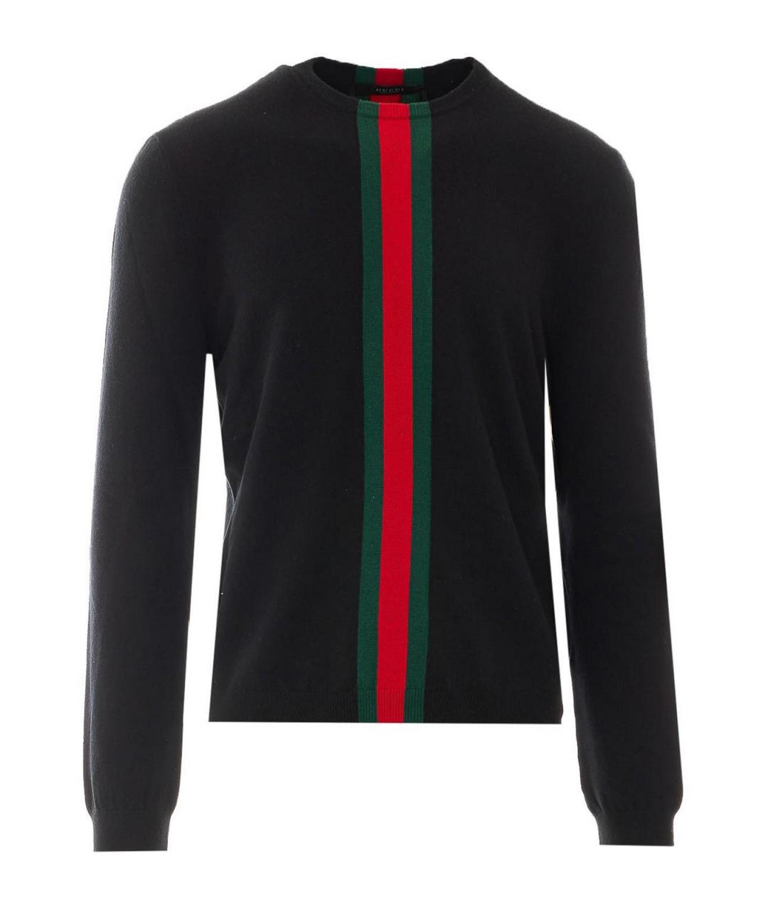 GUCCI Черный кашемировый джемпер / свитер, фото 1