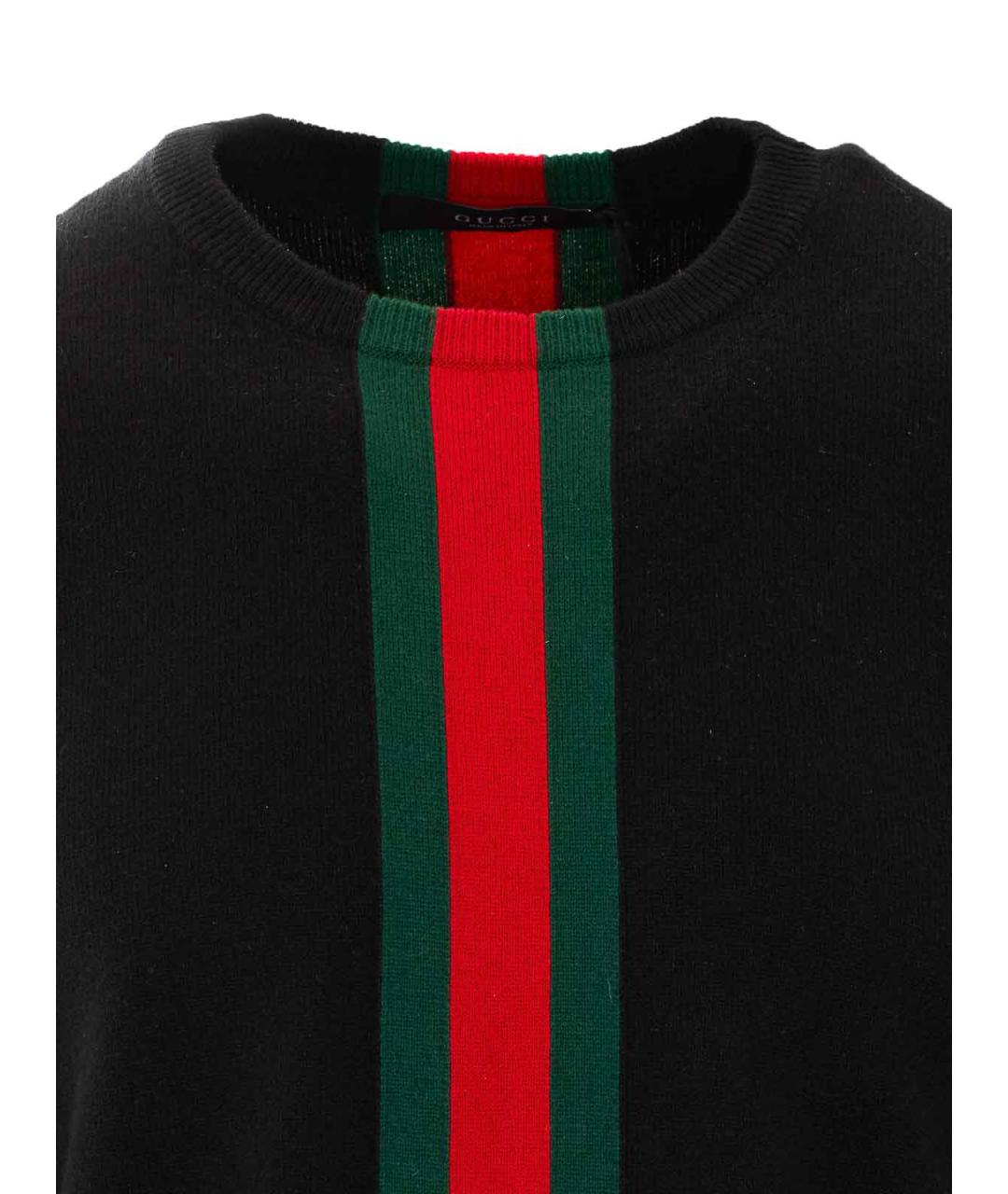 GUCCI Черный кашемировый джемпер / свитер, фото 4