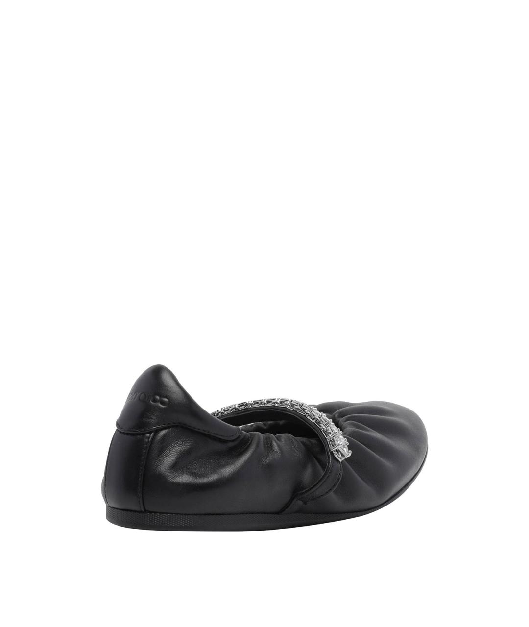 JIMMY CHOO Черные кожаные балетки, фото 3