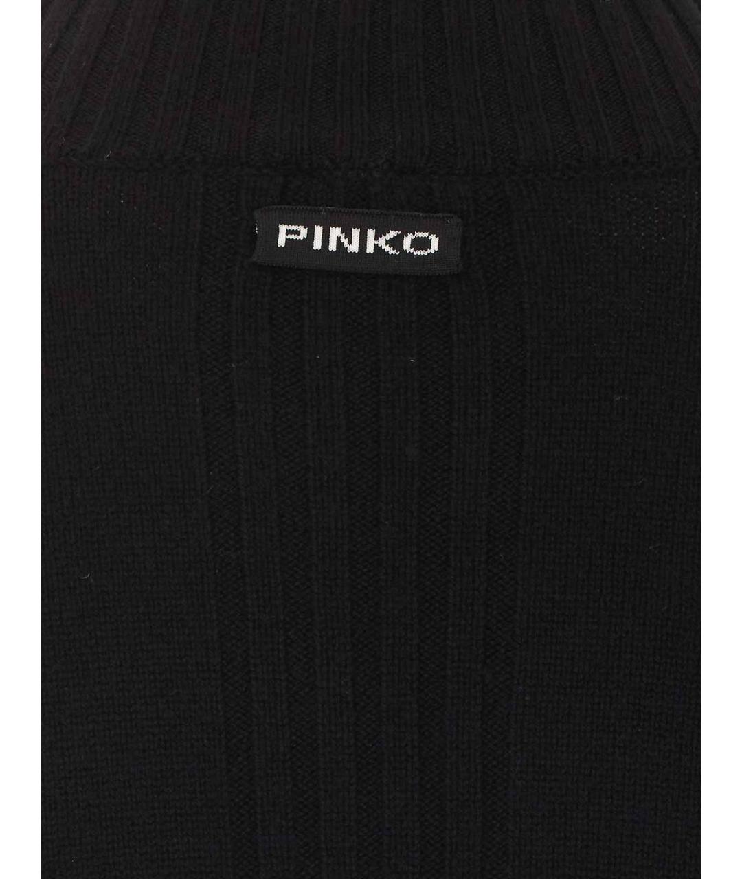 PINKO Черный шерстяной джемпер / свитер, фото 3