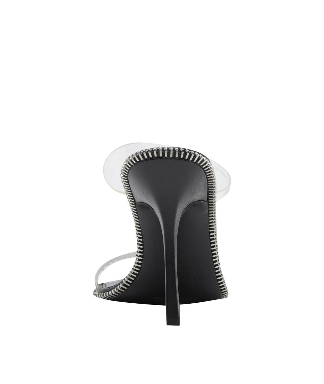 ALEXANDER WANG Черные кожаные босоножки, фото 4