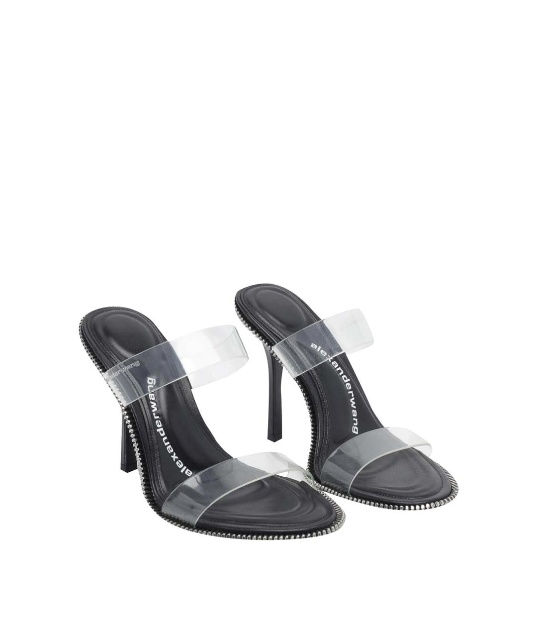 ALEXANDER WANG Черные кожаные босоножки, фото 2