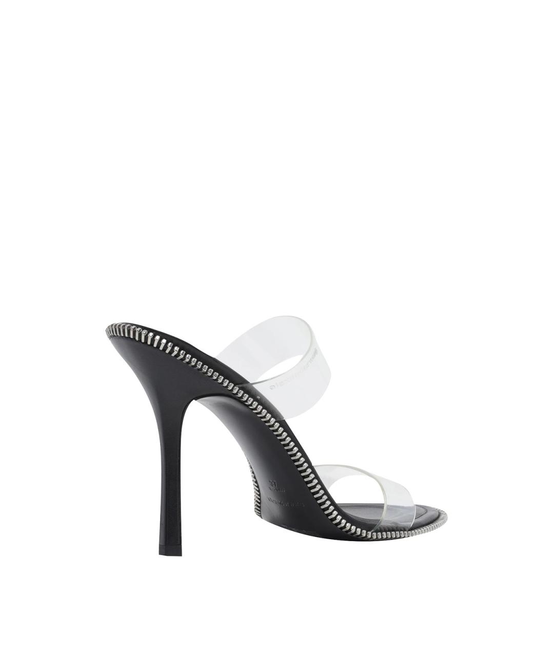 ALEXANDER WANG Черные кожаные босоножки, фото 3