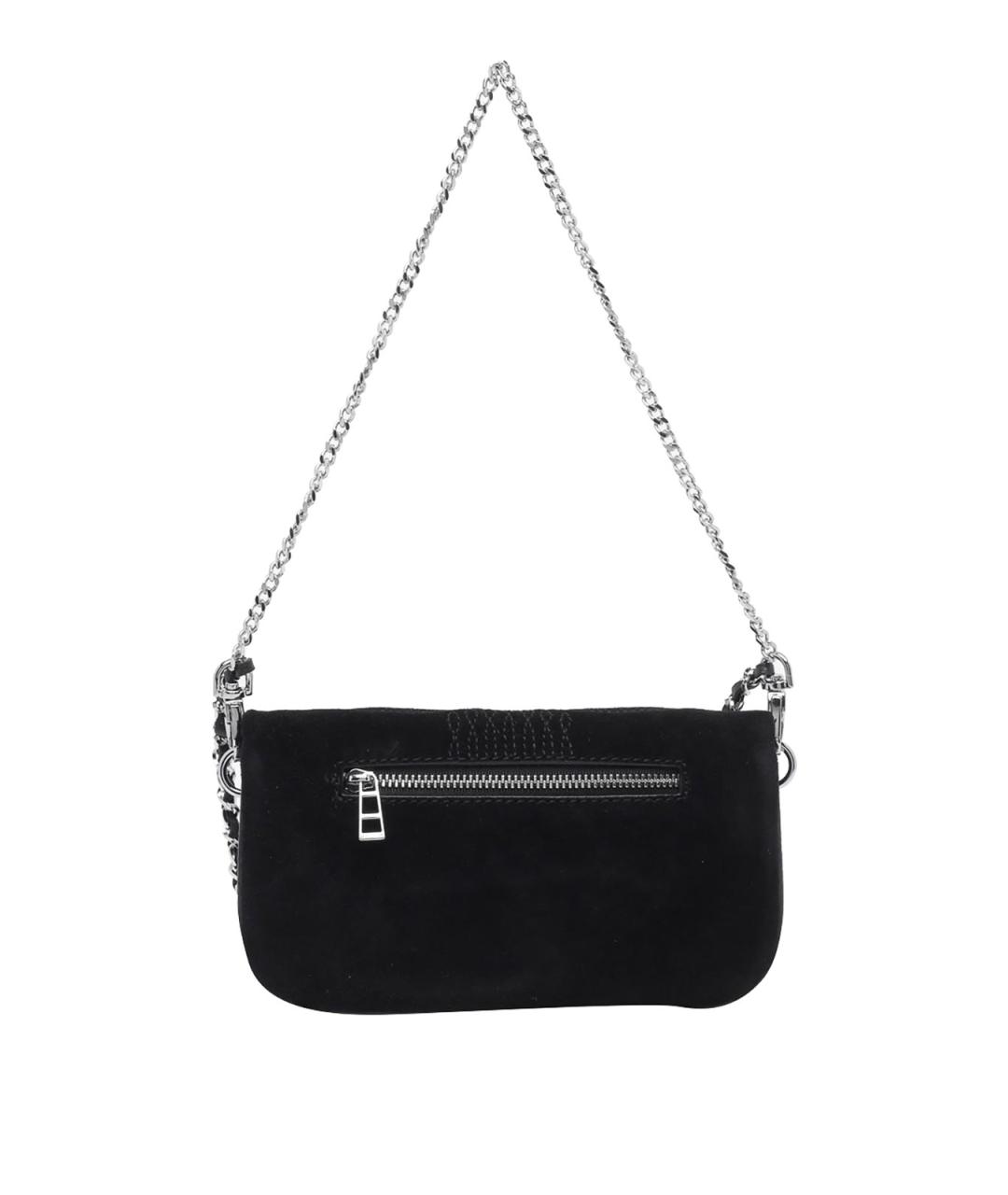 ZADIG & VOLTAIRE Черная кожаная сумка через плечо, фото 3