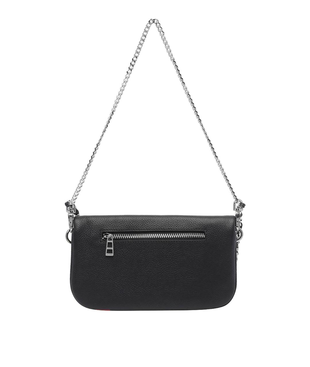 ZADIG & VOLTAIRE Черная кожаная сумка через плечо, фото 3