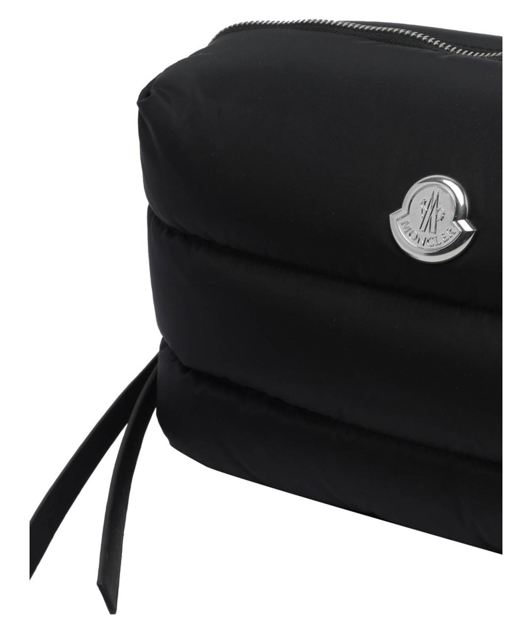 MONCLER Черная нейлоновая косметичка, фото 4