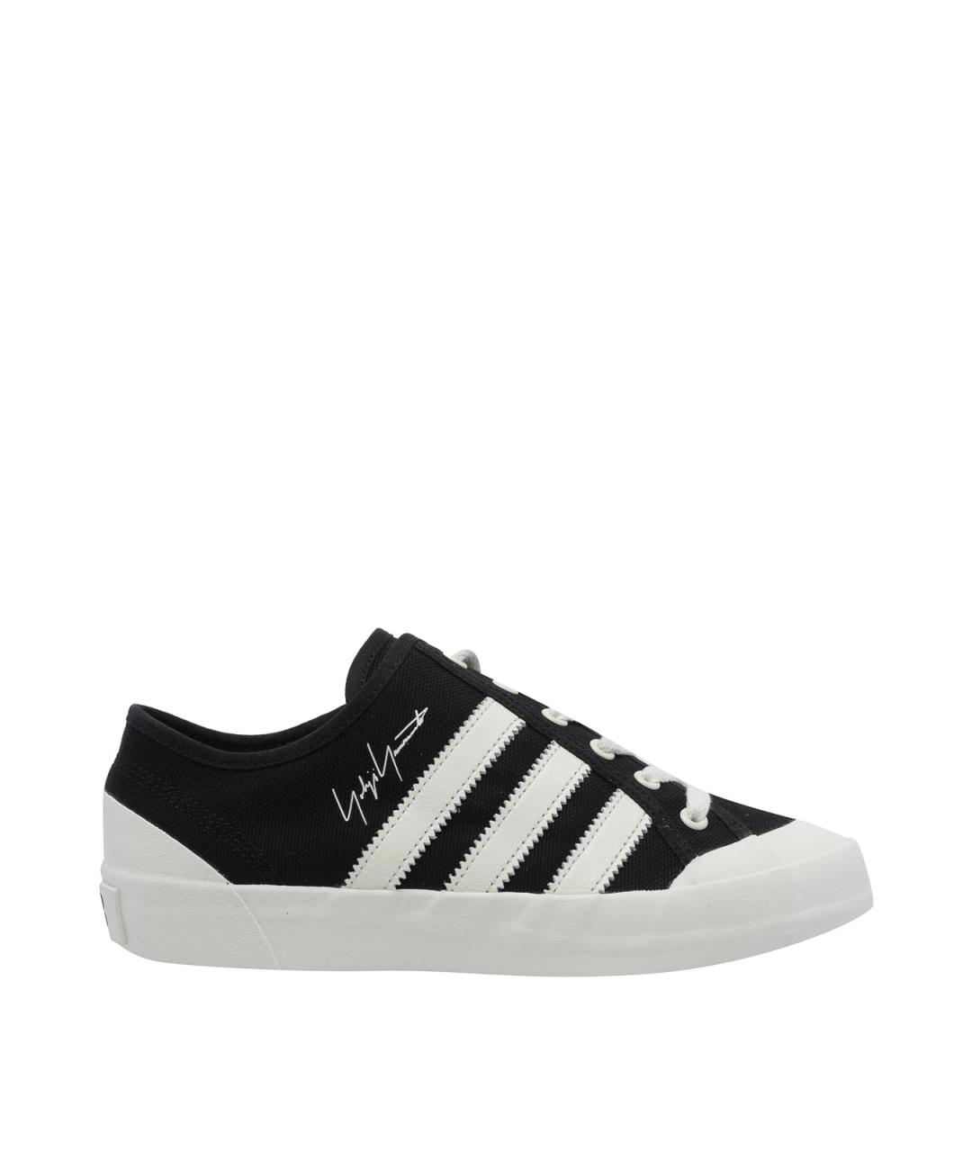 Y-3 Черные текстильные низкие кроссовки / кеды, фото 1