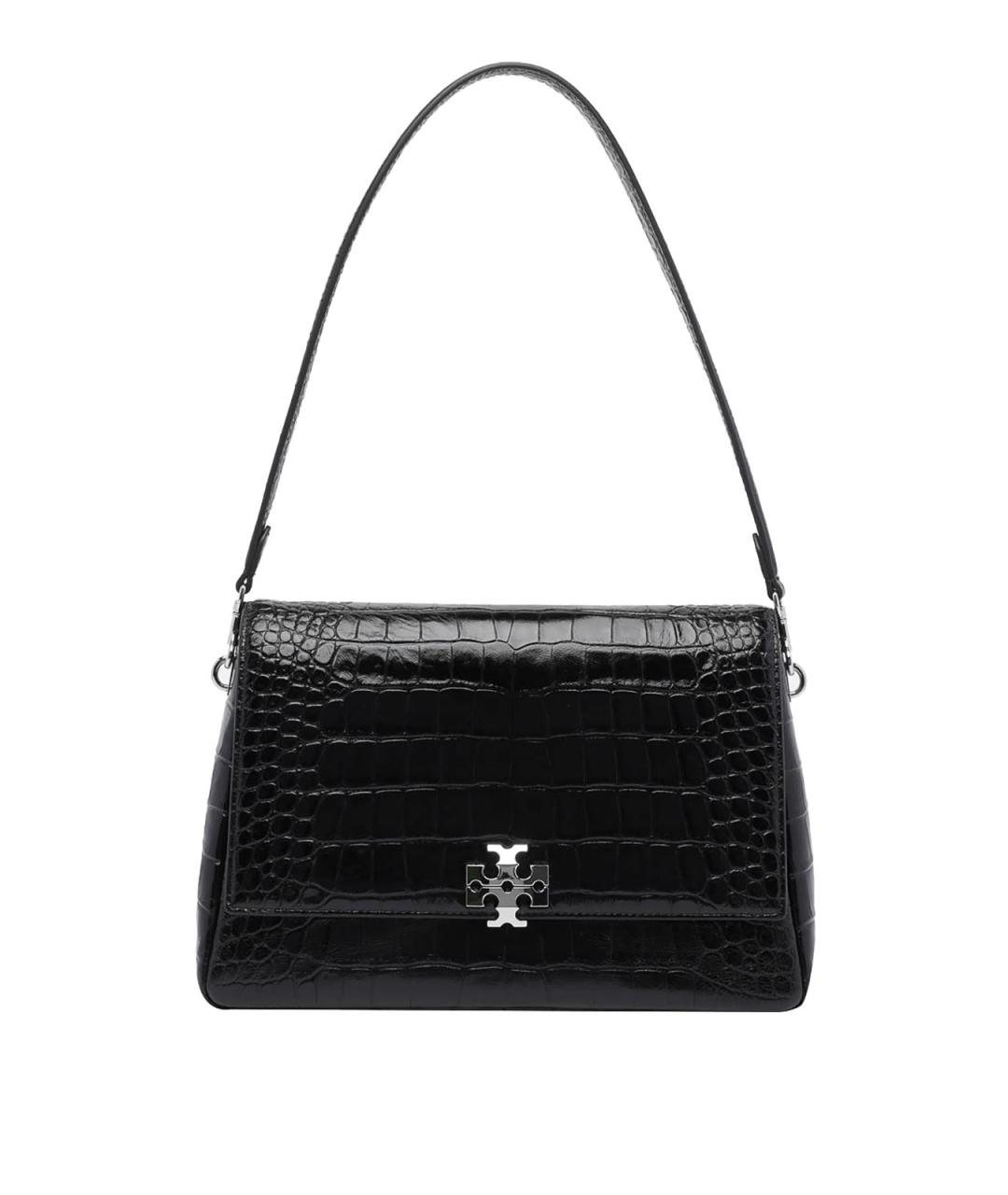 TORY BURCH Черная кожаная сумка через плечо, фото 1