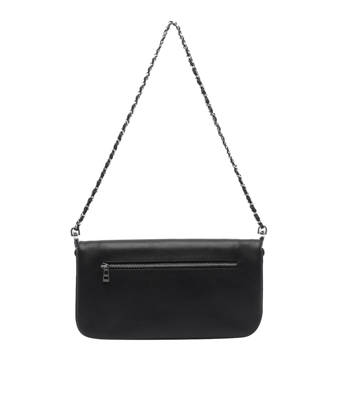 ZADIG & VOLTAIRE Черная кожаная сумка через плечо, фото 3