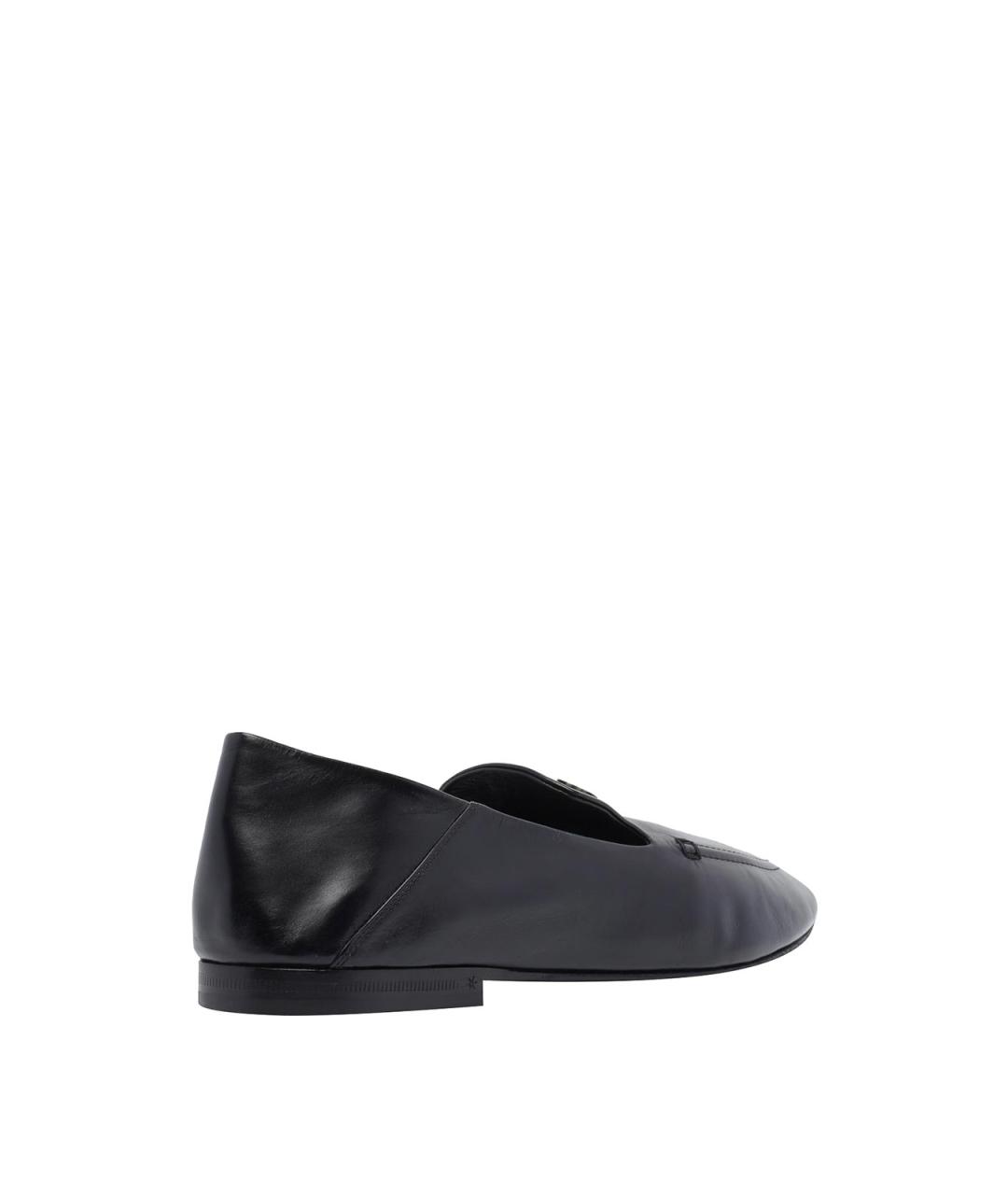 SAINT LAURENT Черные кожаные лоферы, фото 3