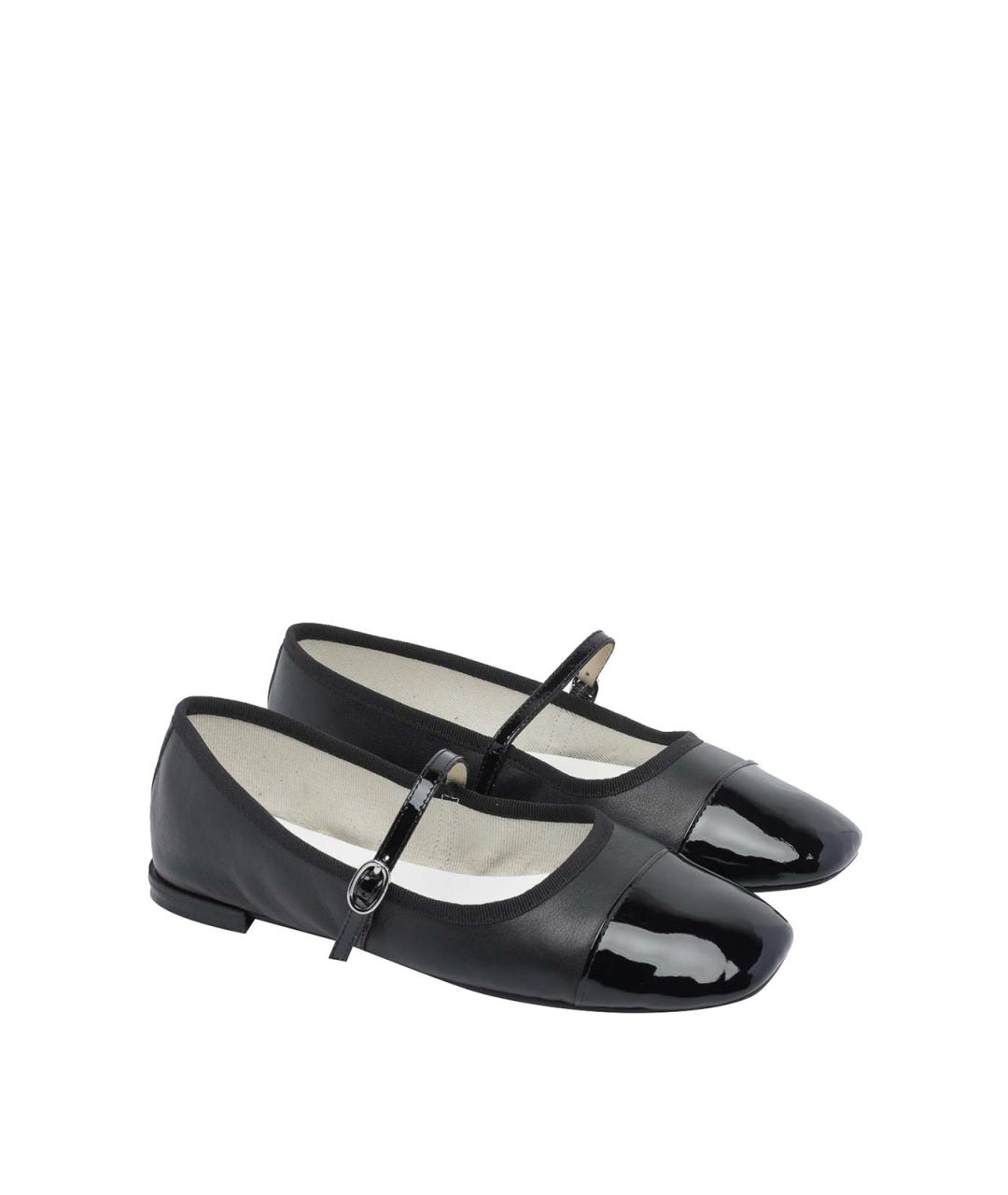 REPETTO Черные кожаные балетки, фото 2