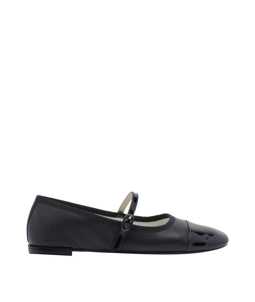 REPETTO Черные кожаные балетки, фото 1
