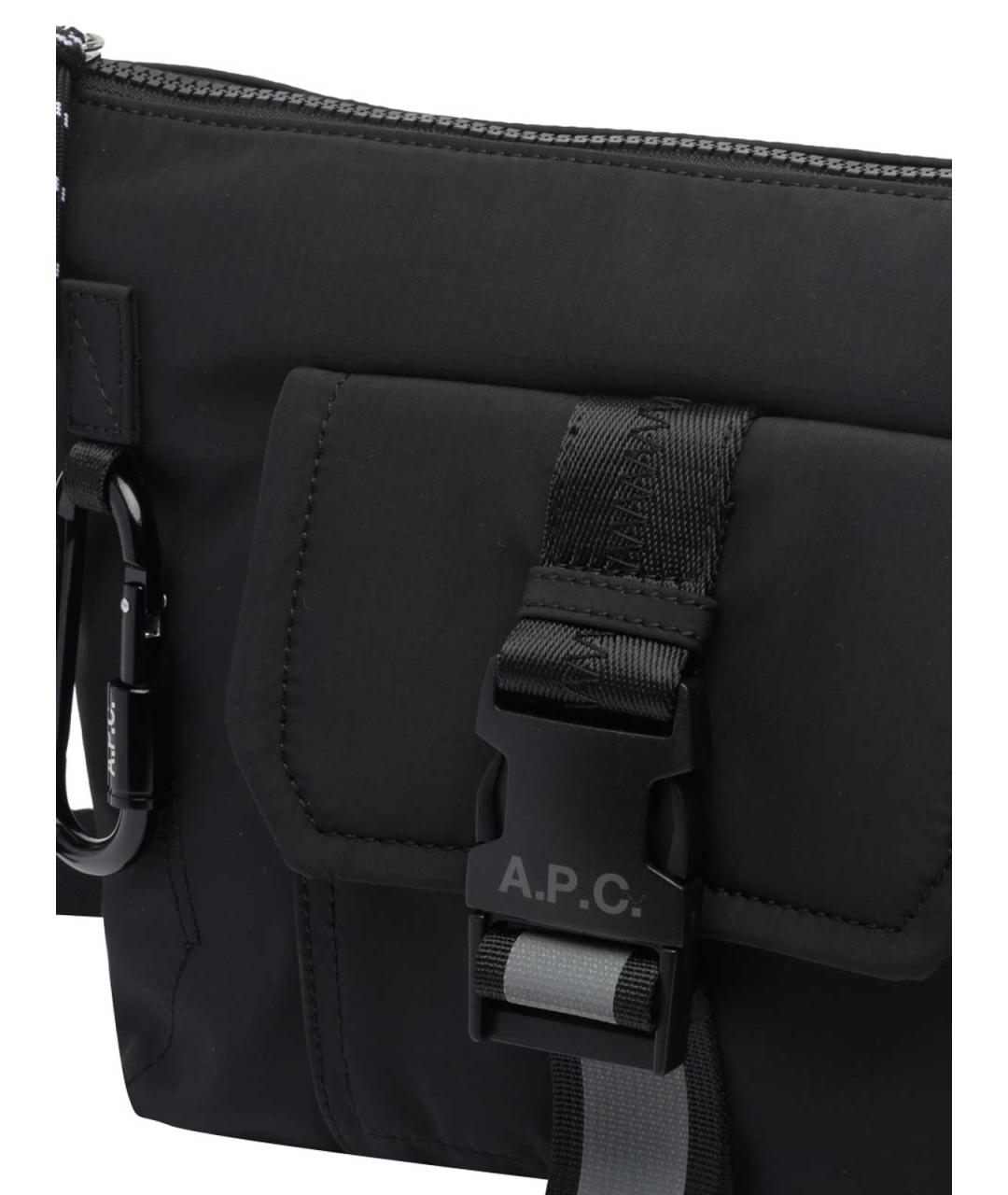 A.P.C. Черная сумка на плечо, фото 4
