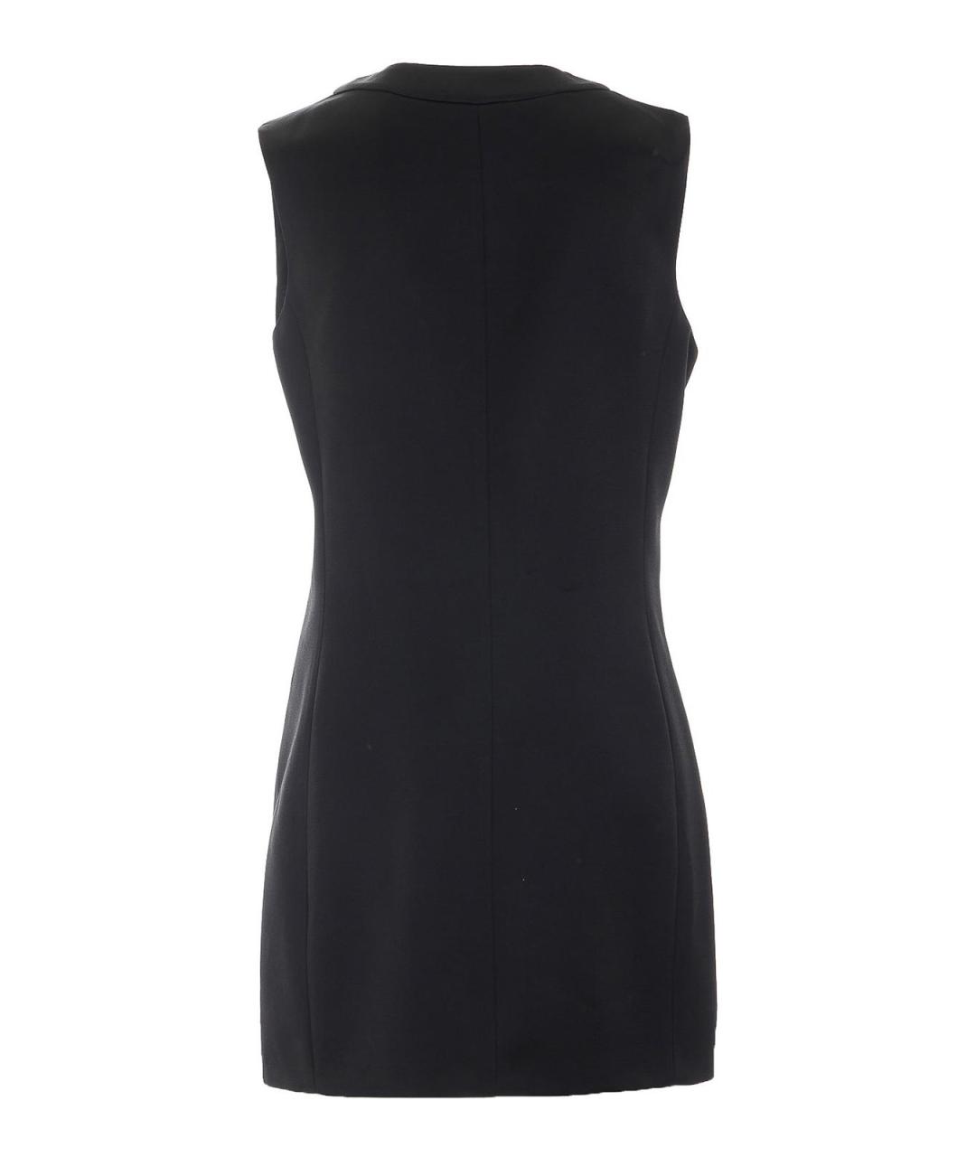 SAINT LAURENT Черное шелковое повседневное платье, фото 2