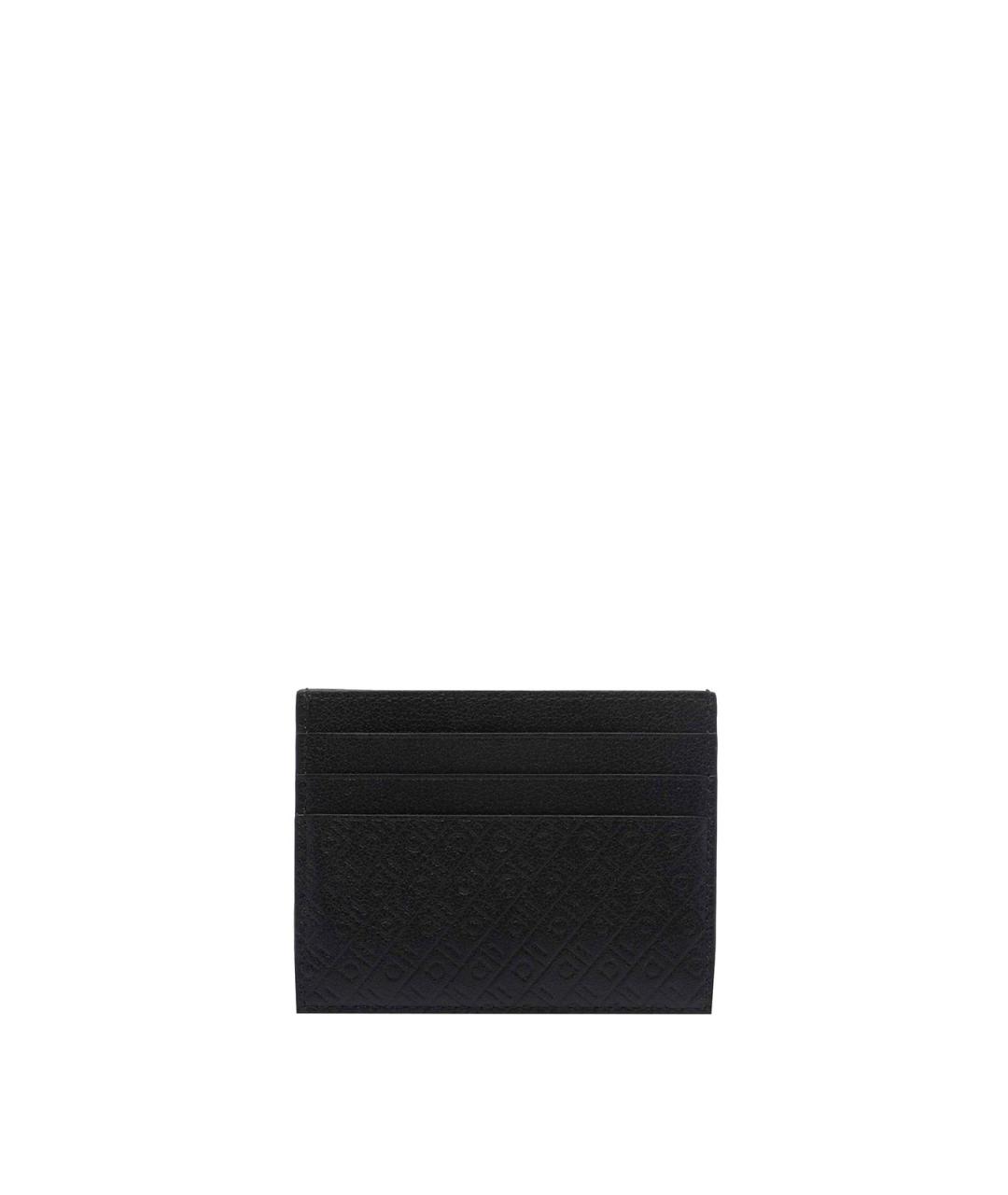 FERRAGAMO Черный кожаный кардхолдер, фото 2