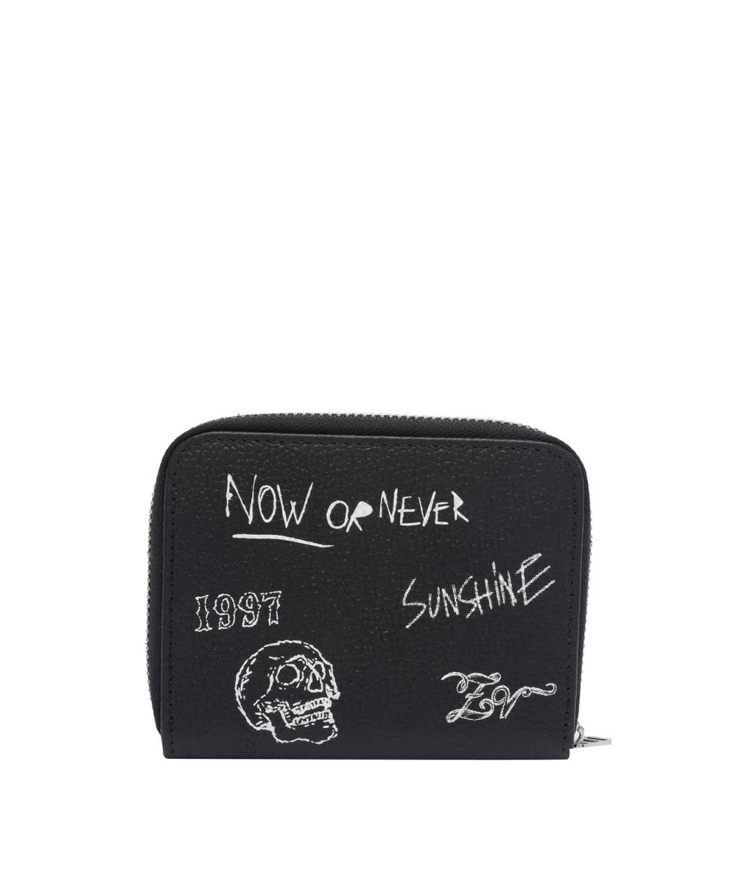 ZADIG & VOLTAIRE Черный кожаный кошелек, фото 2