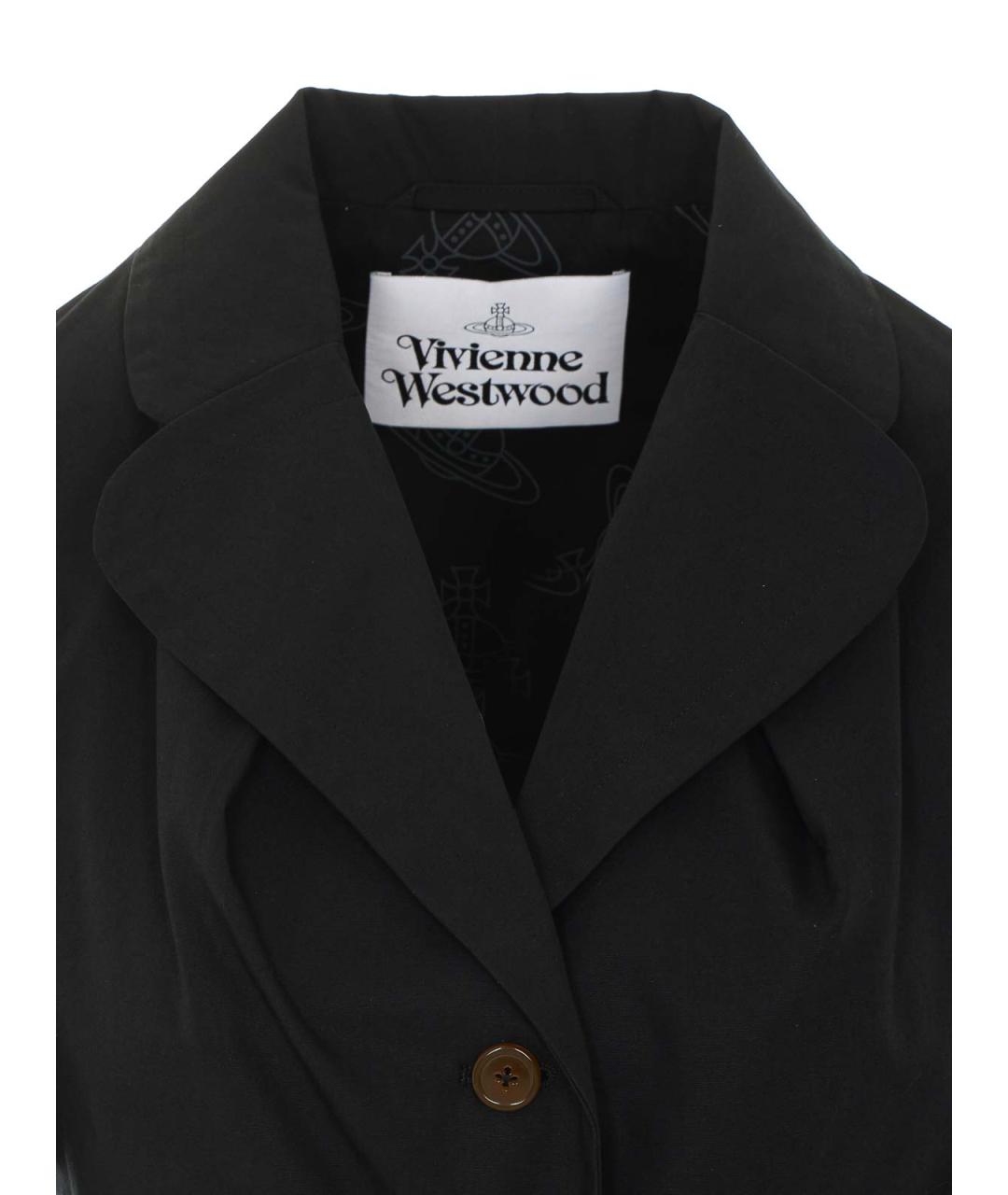 VIVIENNE WESTWOOD Черный хлопковый жакет/пиджак, фото 4