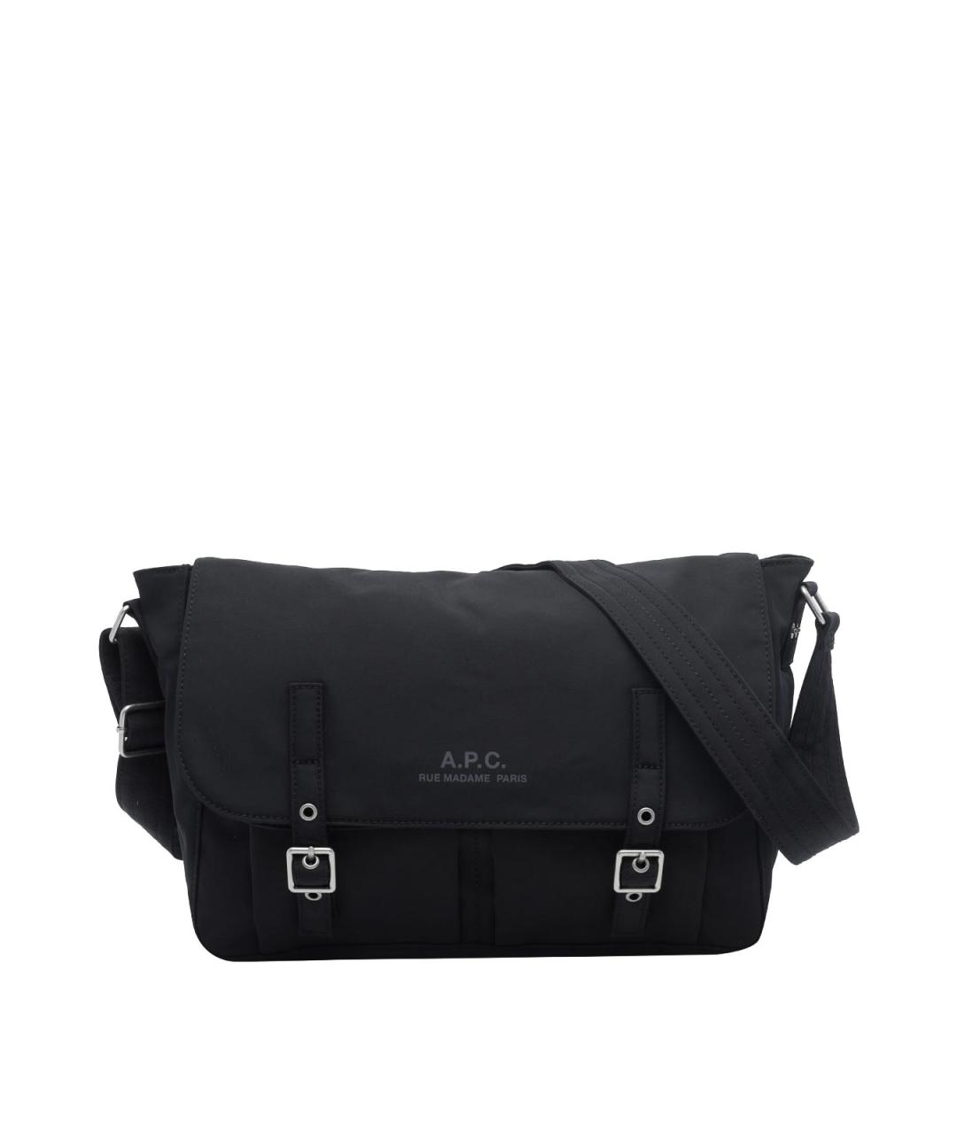 A.P.C. Черная тканевая сумка на плечо, фото 1