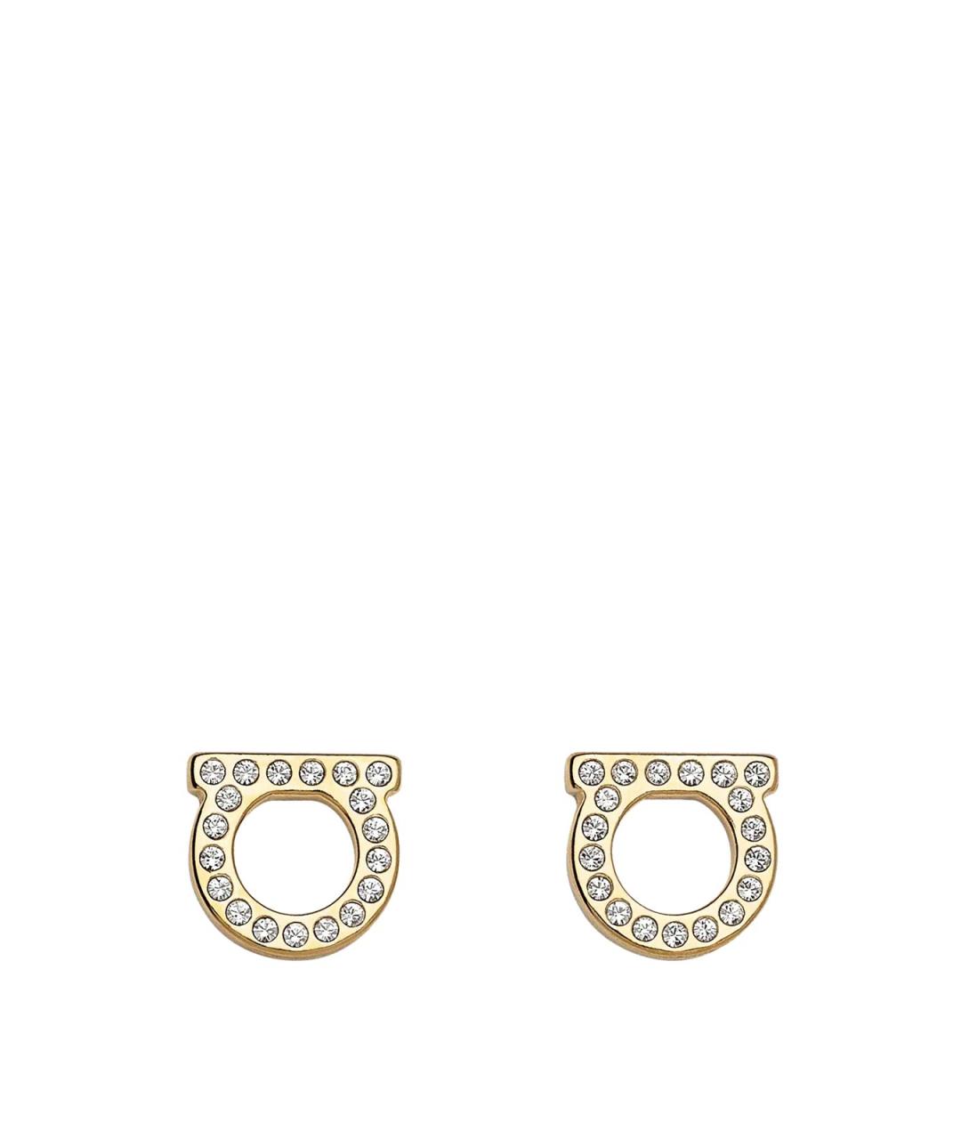 FERRAGAMO Золотые латунные серьги, фото 1