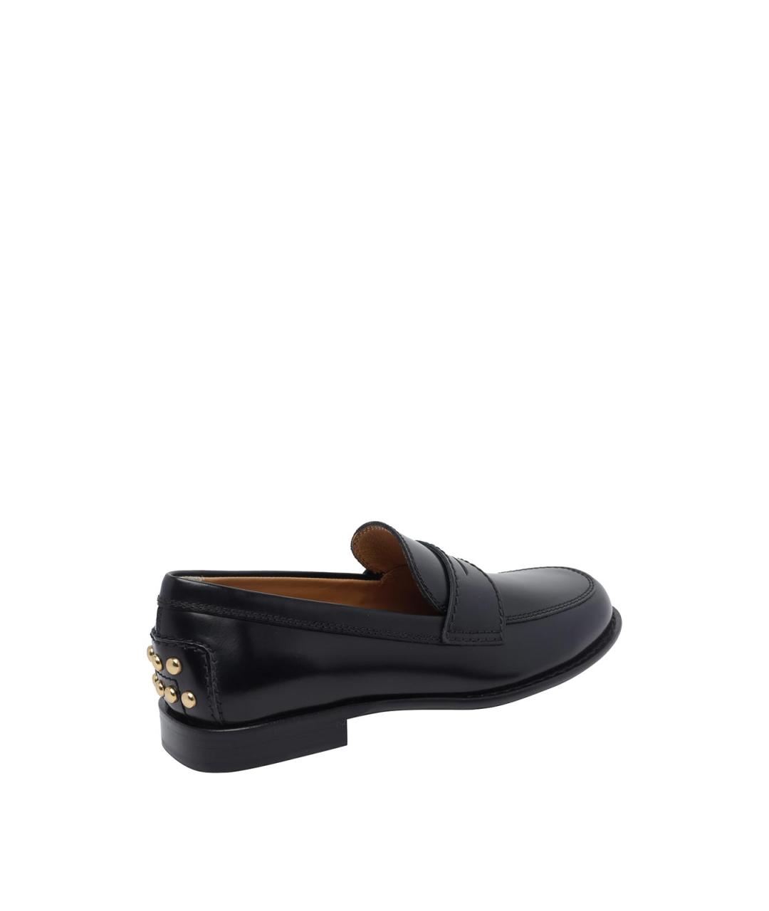 TOD'S Черные кожаные лоферы, фото 3