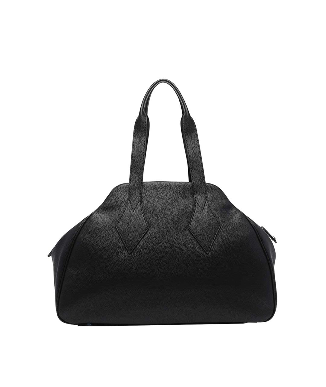 VIVIENNE WESTWOOD Черная синтетическая сумка с короткими ручками, фото 3