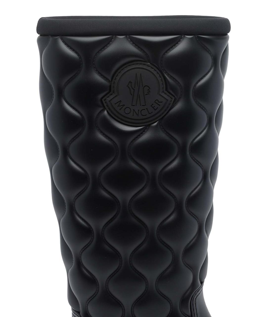 MONCLER Черные резиновые сапоги, фото 4
