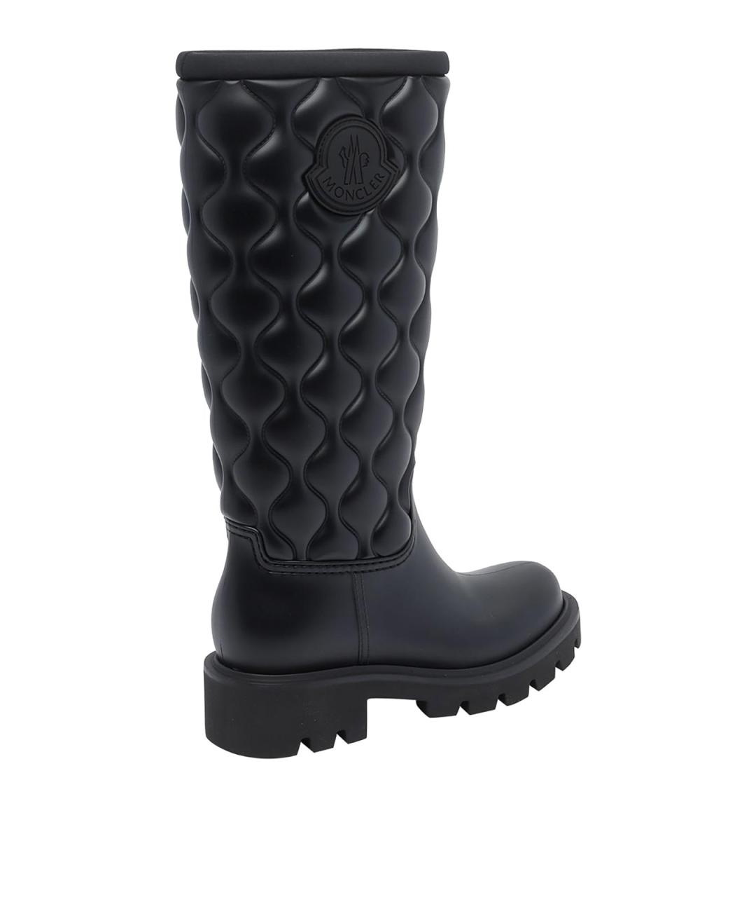 MONCLER Черные резиновые сапоги, фото 3