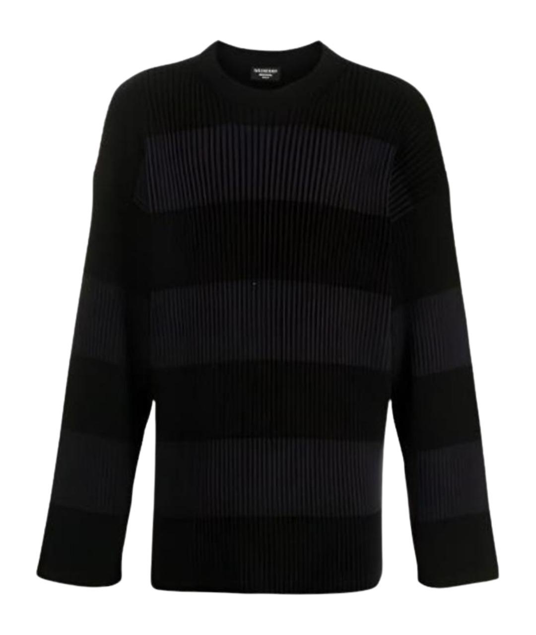 BALENCIAGA Черный хлопковый джемпер / свитер, фото 1