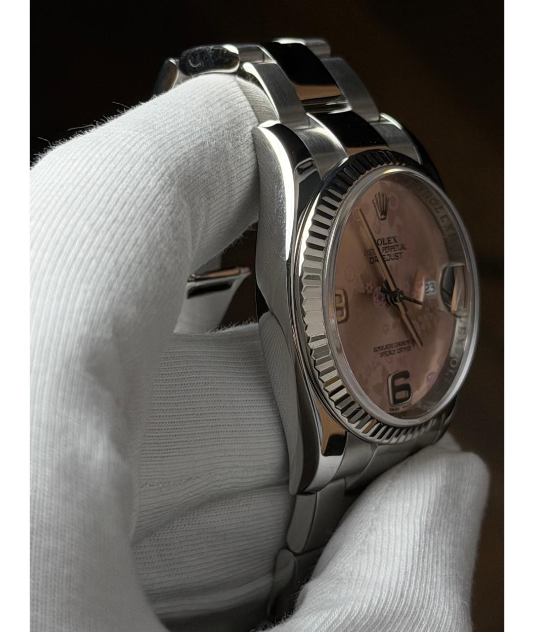 ROLEX Розовые часы, фото 5