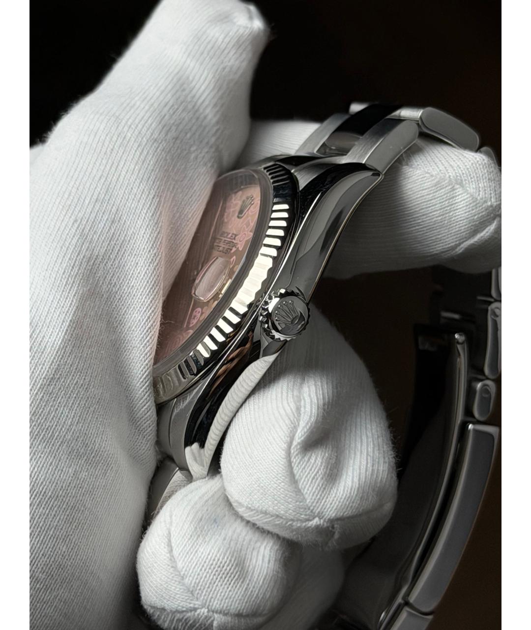 ROLEX Розовые часы, фото 4