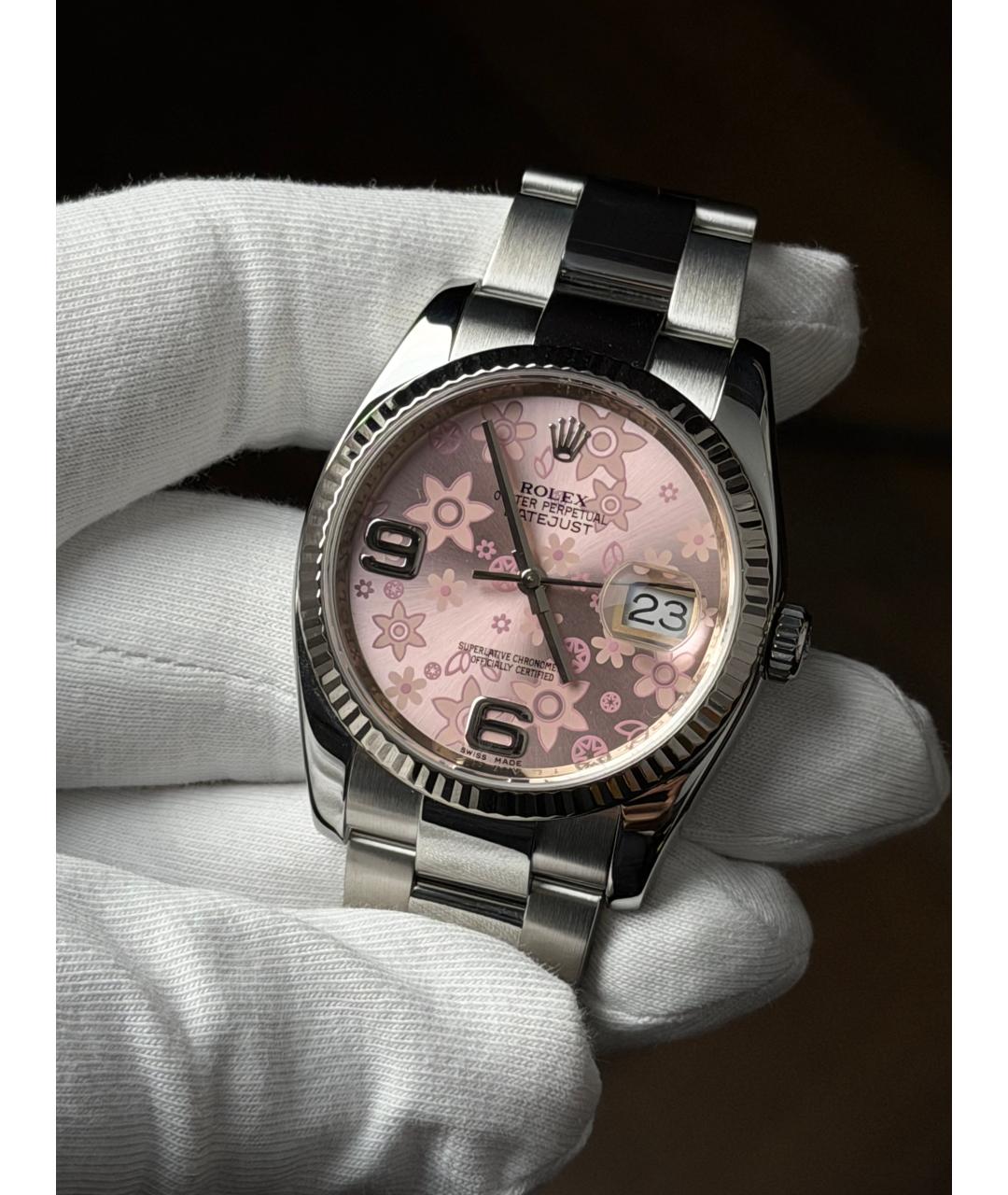 ROLEX Розовые часы, фото 2