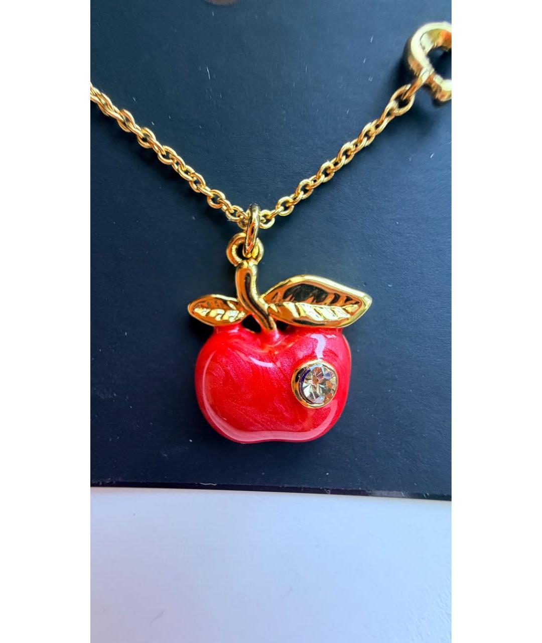 COACH Золотое латунное колье, фото 5