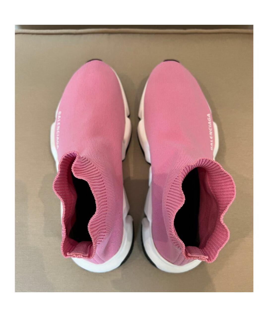 BALENCIAGA Розовые синтетические кроссовки, фото 3