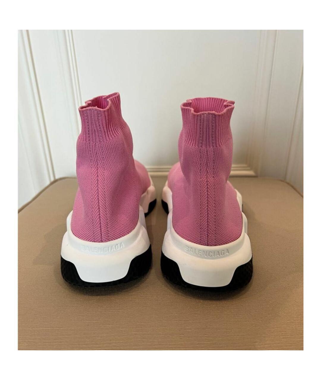 BALENCIAGA Розовые синтетические кроссовки, фото 4