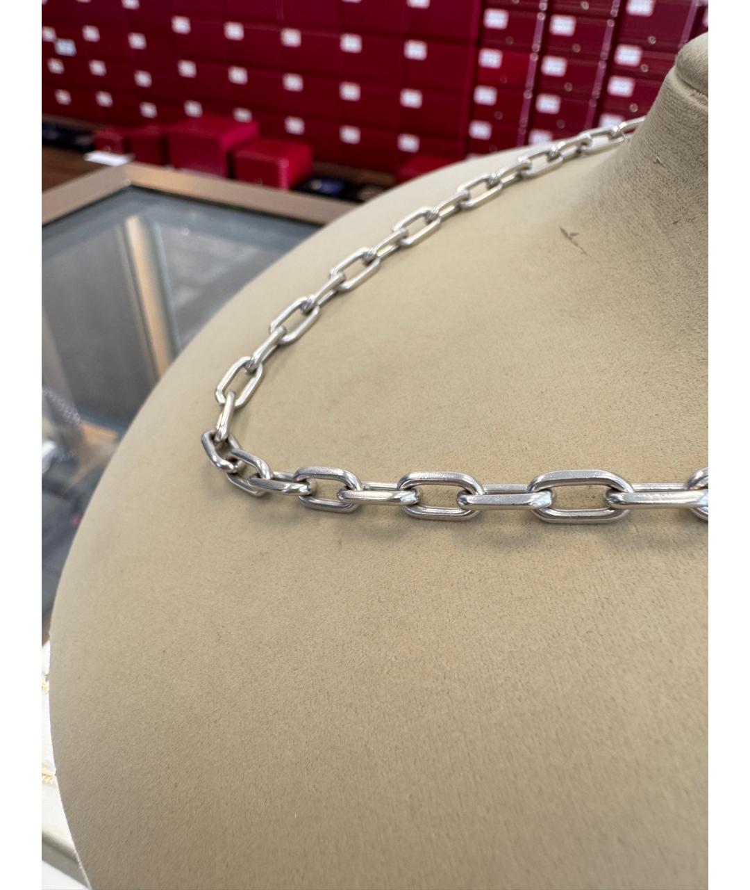 CARTIER Серебряное колье из белого золота, фото 2