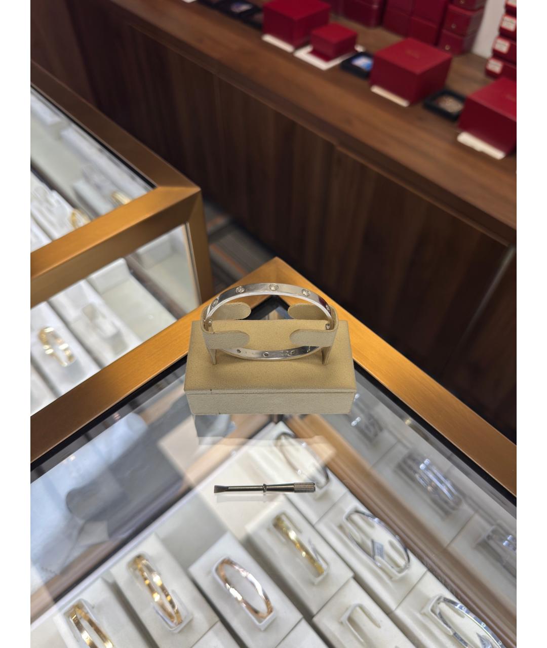 CARTIER Серебряный браслет из белого золота, фото 3